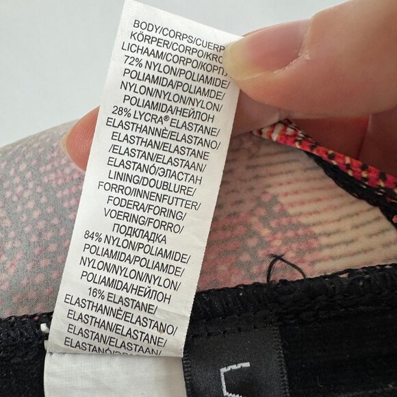 La Blanca Multicolor Metallic Zigzag Bandeau Tankini Top – Size 10 - Picture 9 of 9